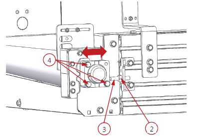 Conveyor belt outlet tensioner