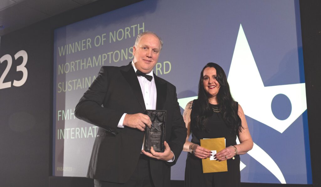 Robert Dudley, Northamptonshire Business Awards, Sustainability Award Winner FMH Conveyors International